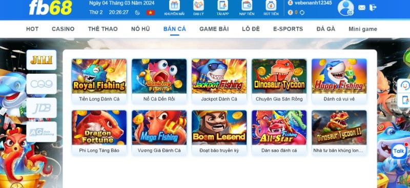 Game bắn cá Fb88